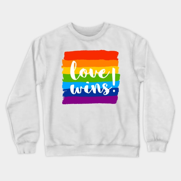Love Wins #pride Crewneck Sweatshirt by LeCouleur